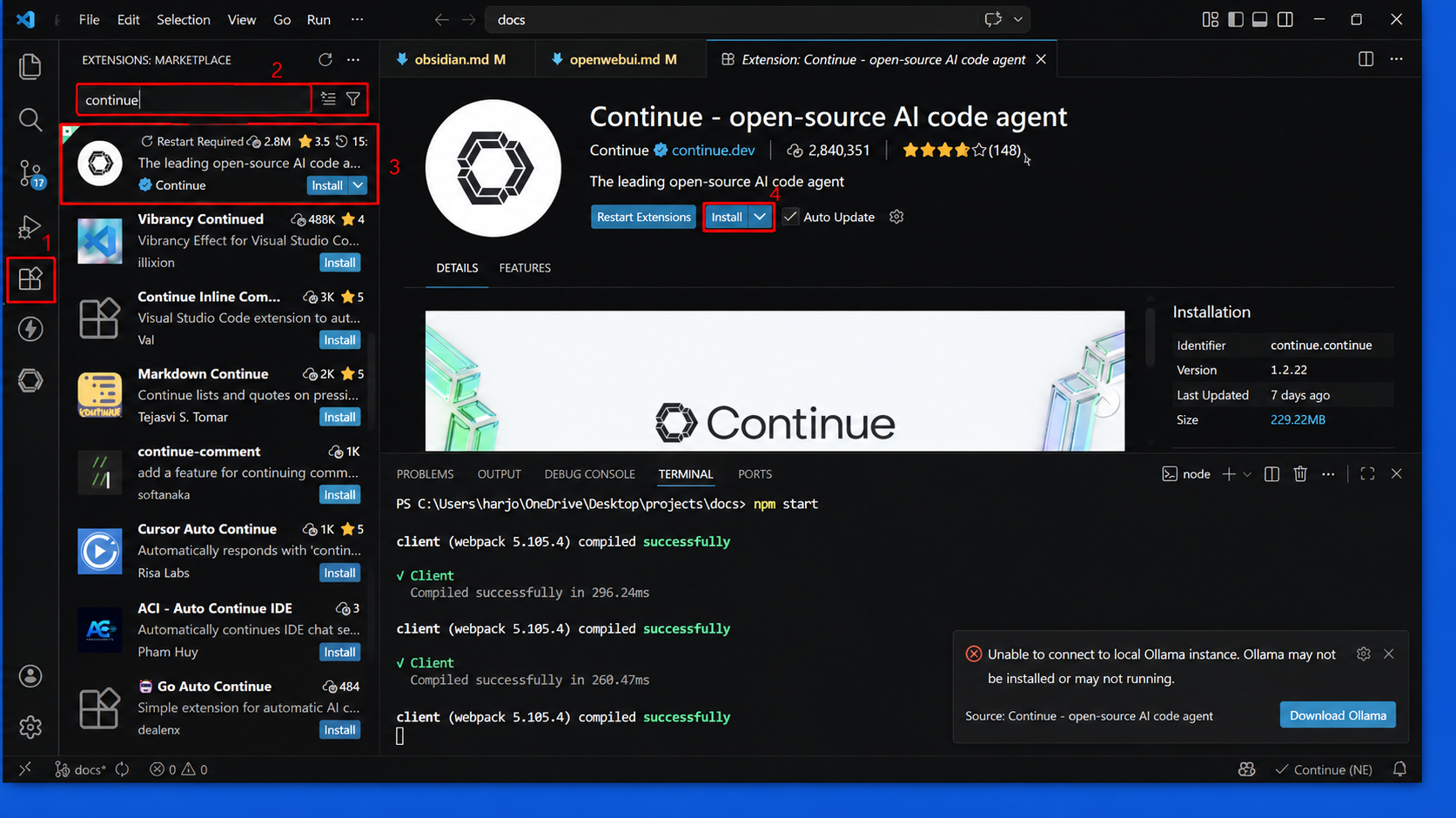 VS Code Step 3
